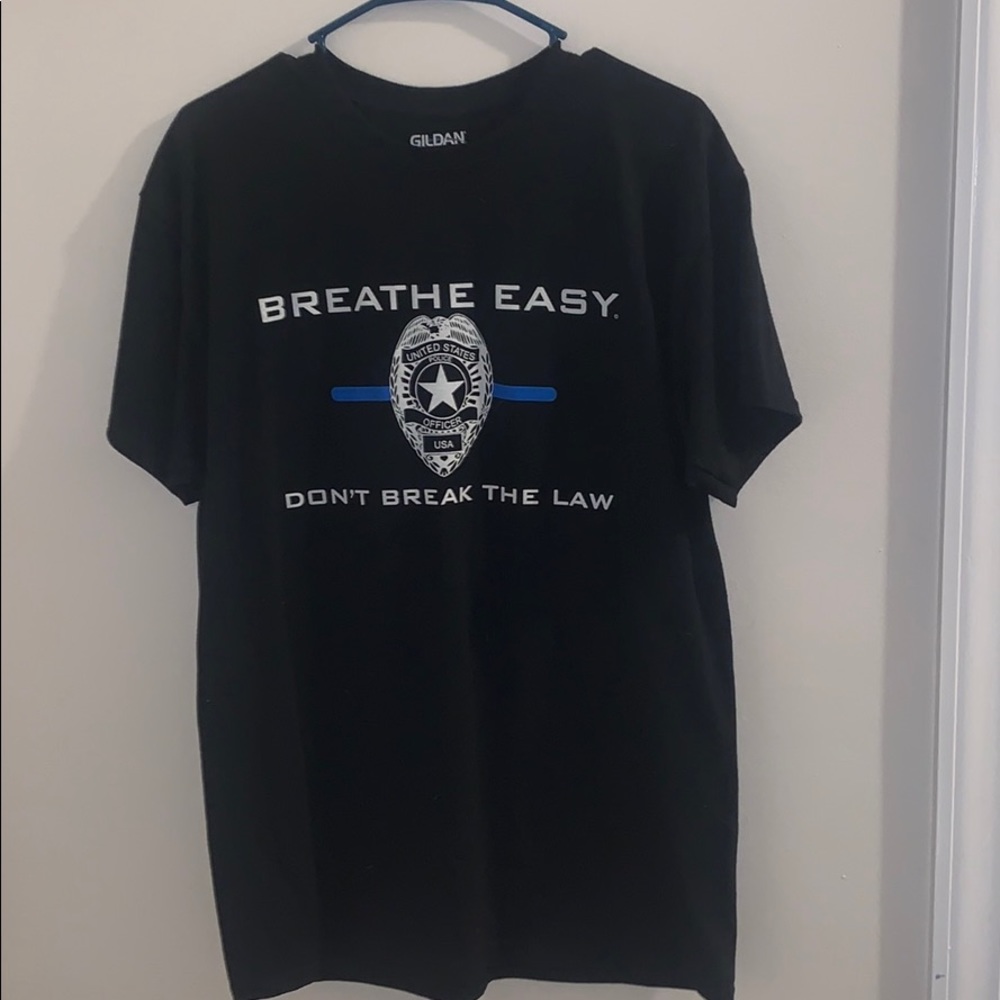 Gildan Police shirt black